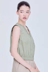 Elasticated Ruched Tank Top