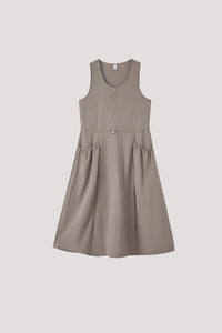 Sleeveless A-Line Cargo Dress