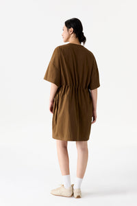 Relaxed Drawstring Waist Dress