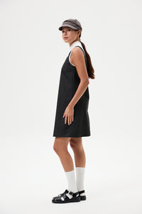 Mini Pinafore Denim Dress