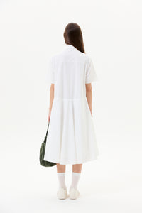 Pleated Shirt Dress
