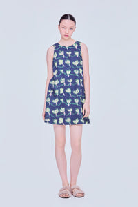 Printed Mini Shift Dress