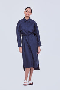 Scrunched Drawstring Tunic Dress