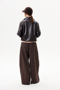 Leather Zipped Jacket
