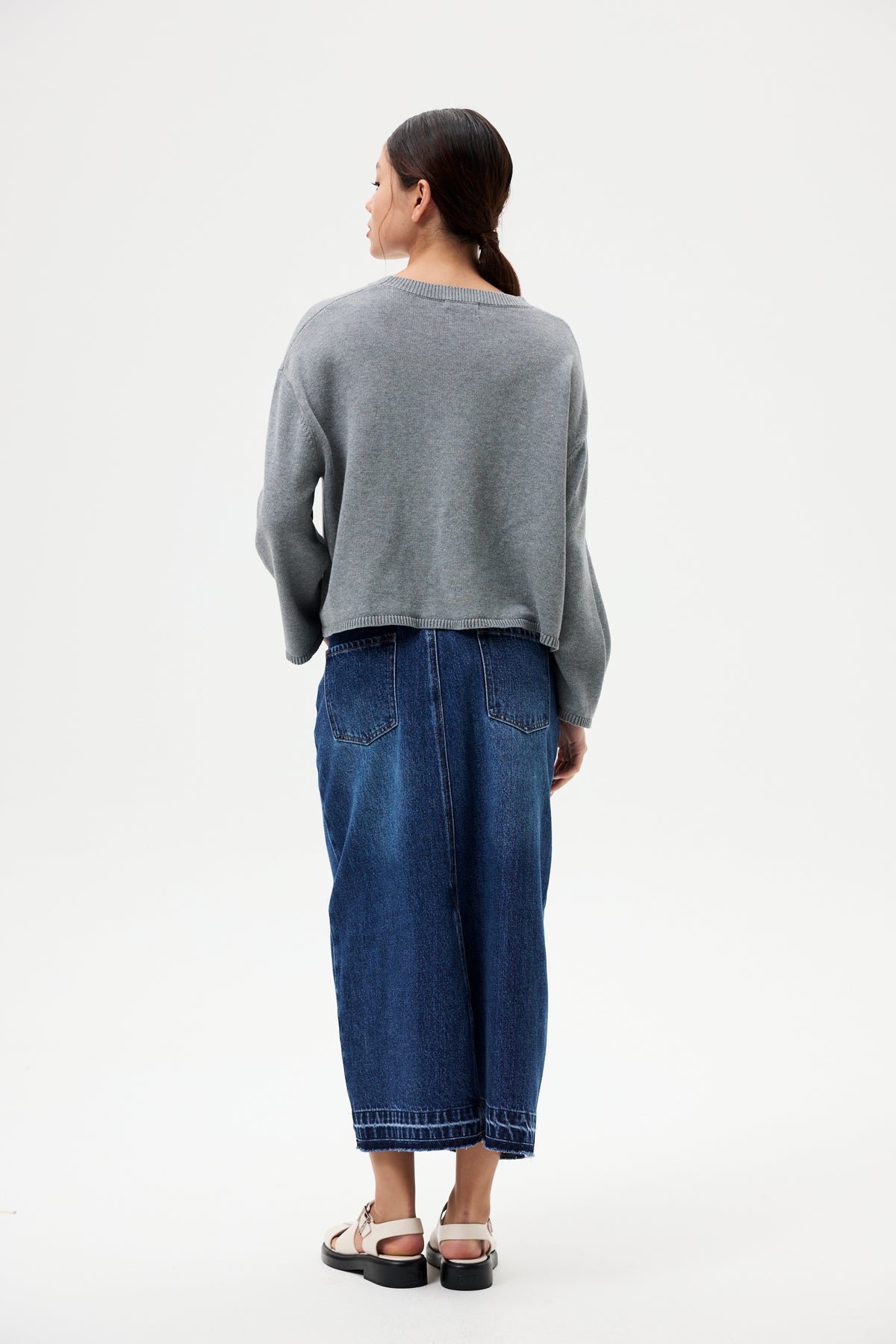 Oversized Flare Knit Top