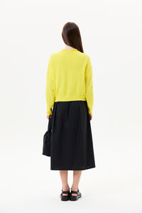 Buttoned Long-Sleeves Knit Cardigan