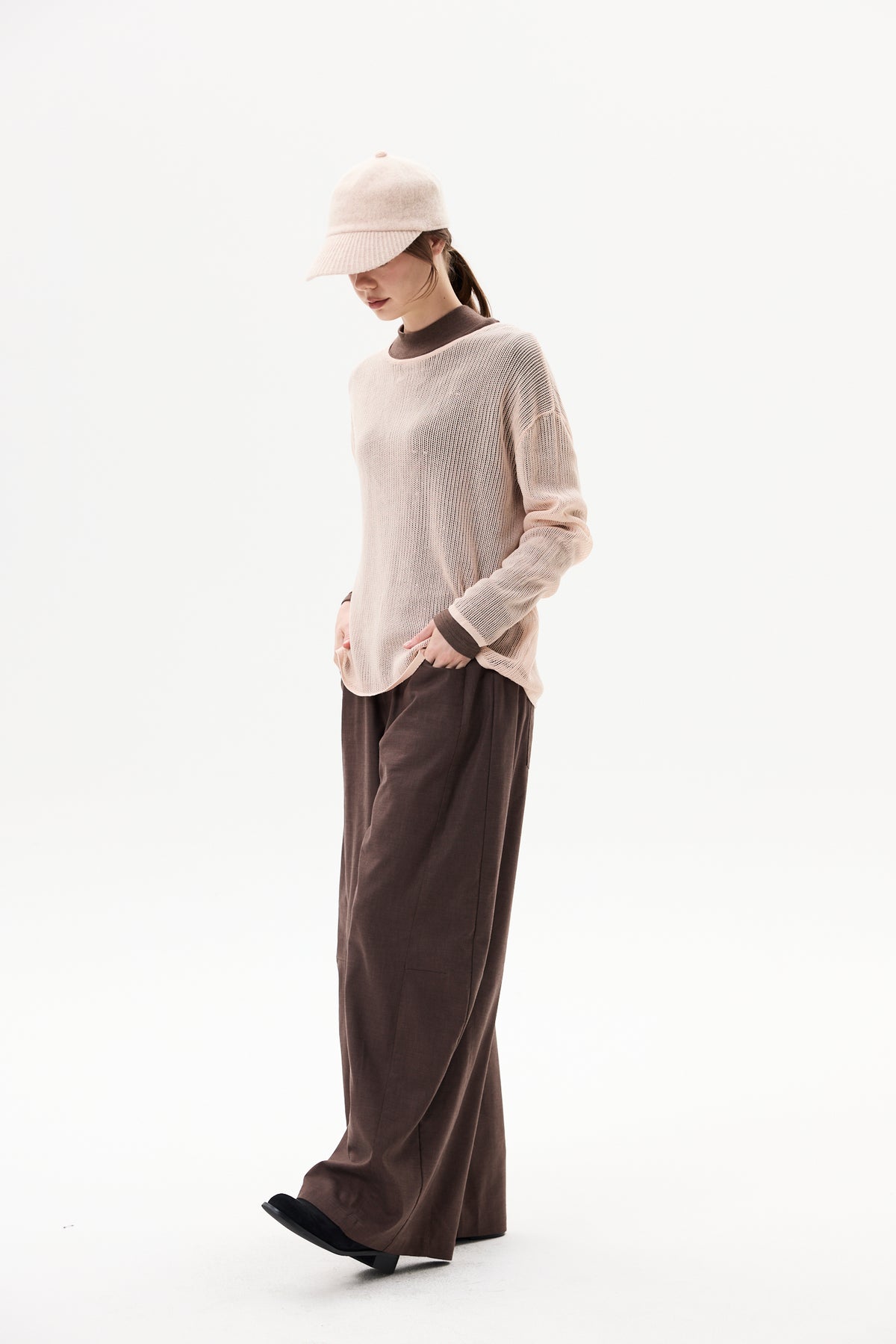 Fishnet Knit Pullover