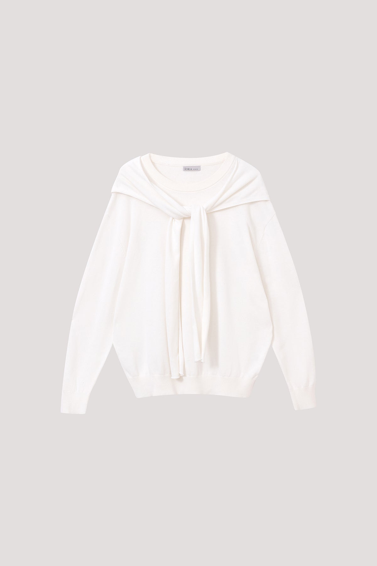 Sailor-Style Hooded Knit Pullover