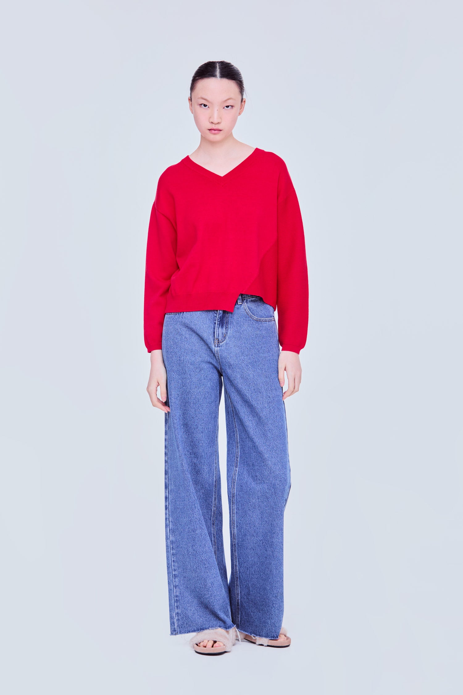 Asymmetrical Knit Sweater