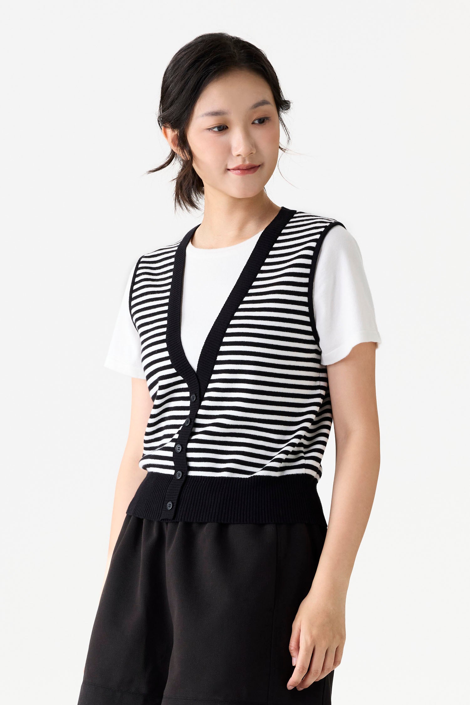 Faux Layered Two-Piece Top