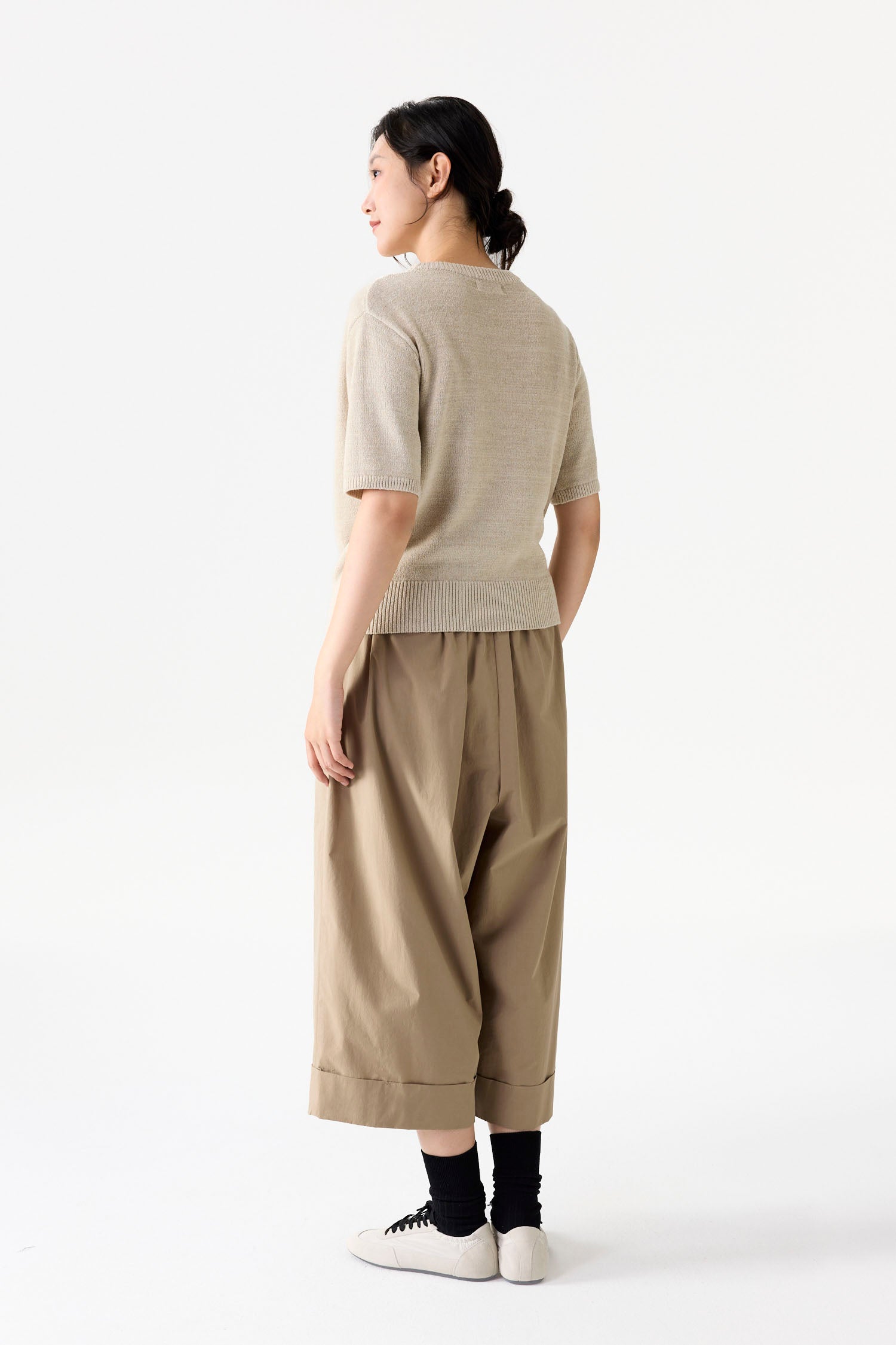 Draped Knit Top