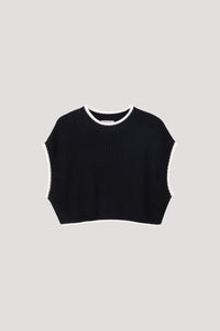 Magyar Crop Knit Blouse
