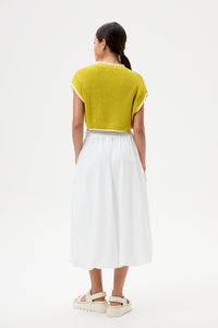 Magyar Crop Knit Blouse