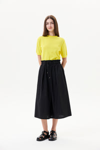 Mock-Neck Lightweight Knit Top