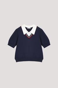 Contrast Knit Vest Top