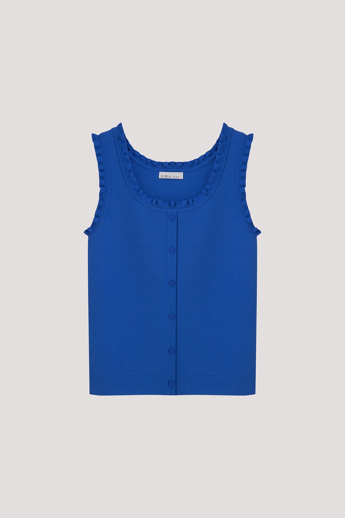 Ruffled Trim Knit Top