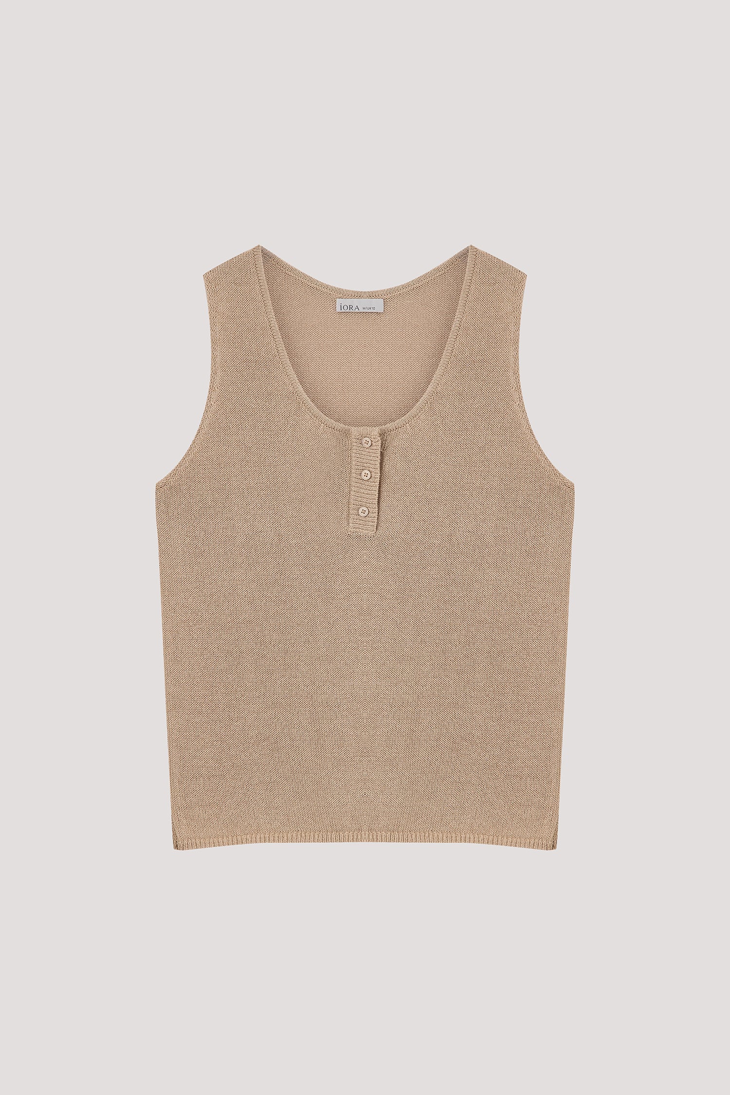 Scoop Sleeveless Knit Top