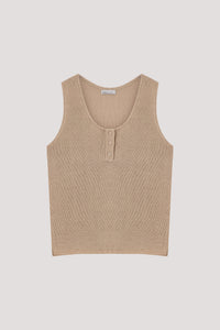 Scoop Sleeveless Knit Top