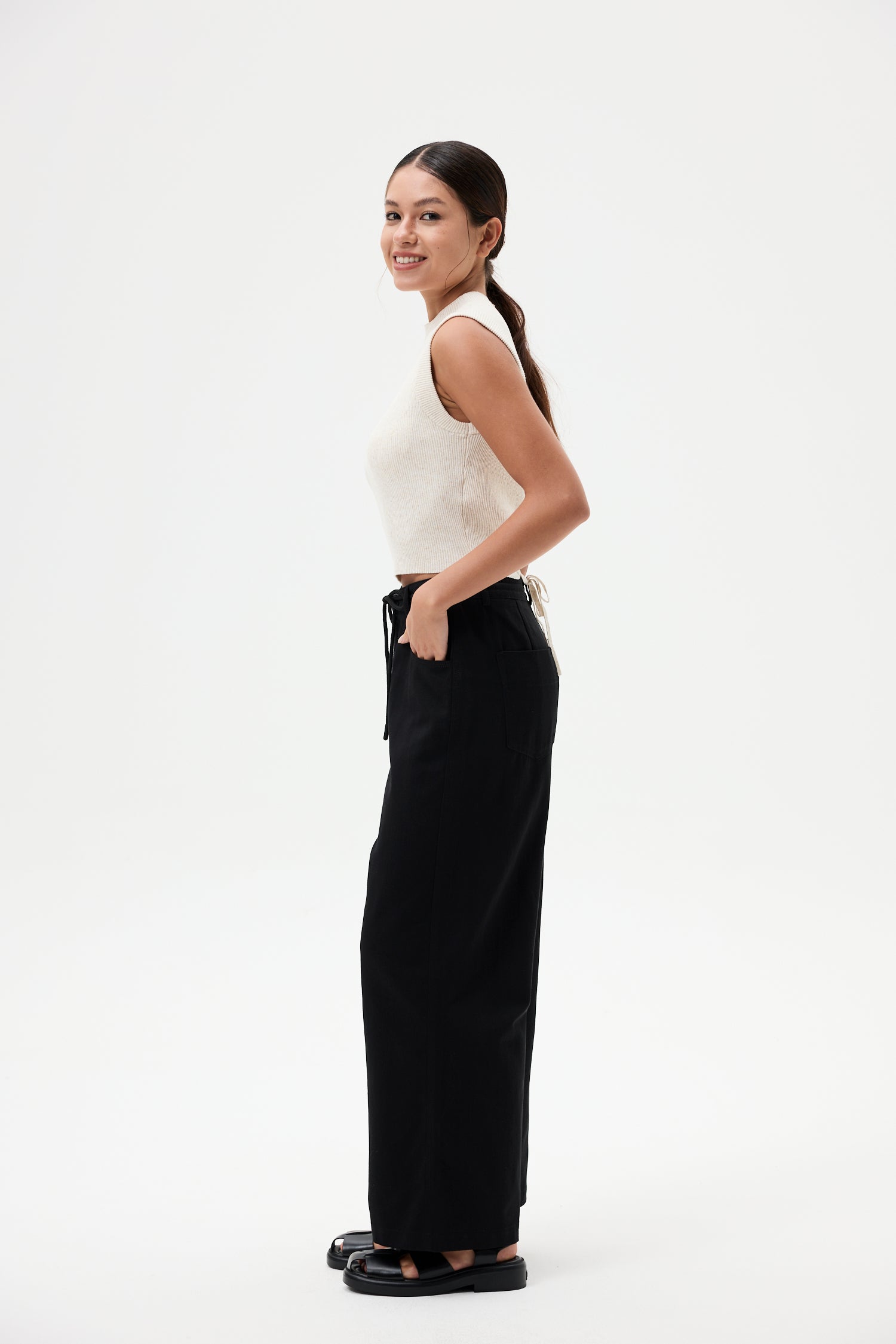 Cut-Out Knit Top