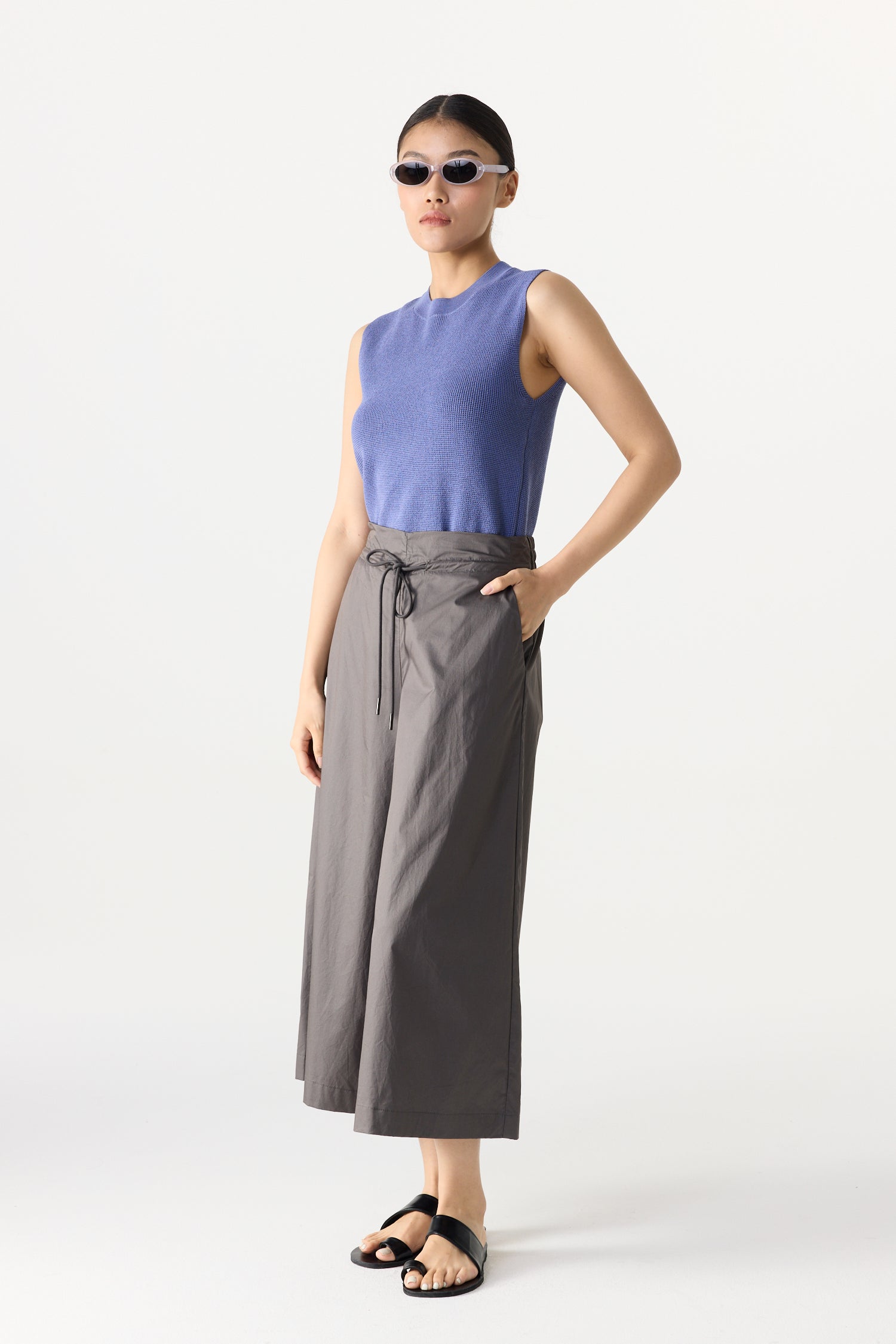 Highwaisted Drawcord Pants