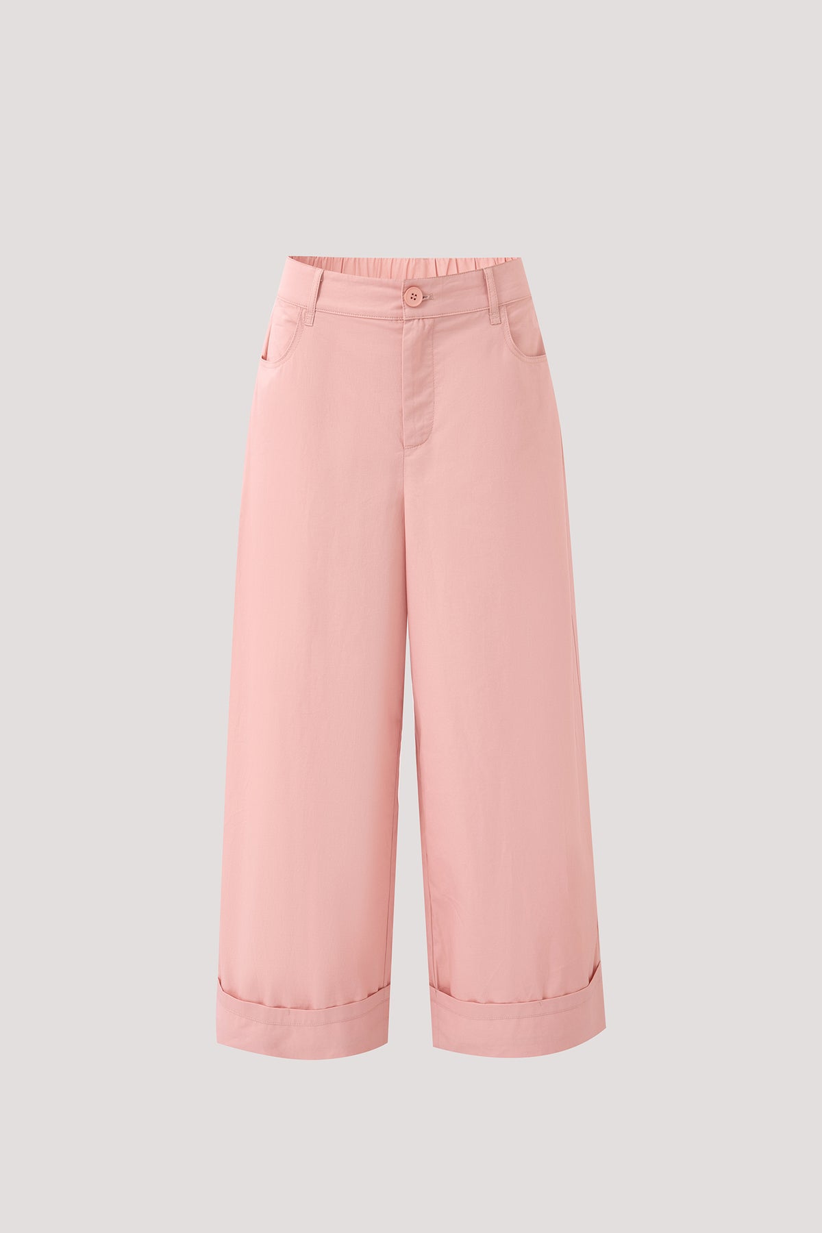 Foldable Cuffs Trousers - PINK