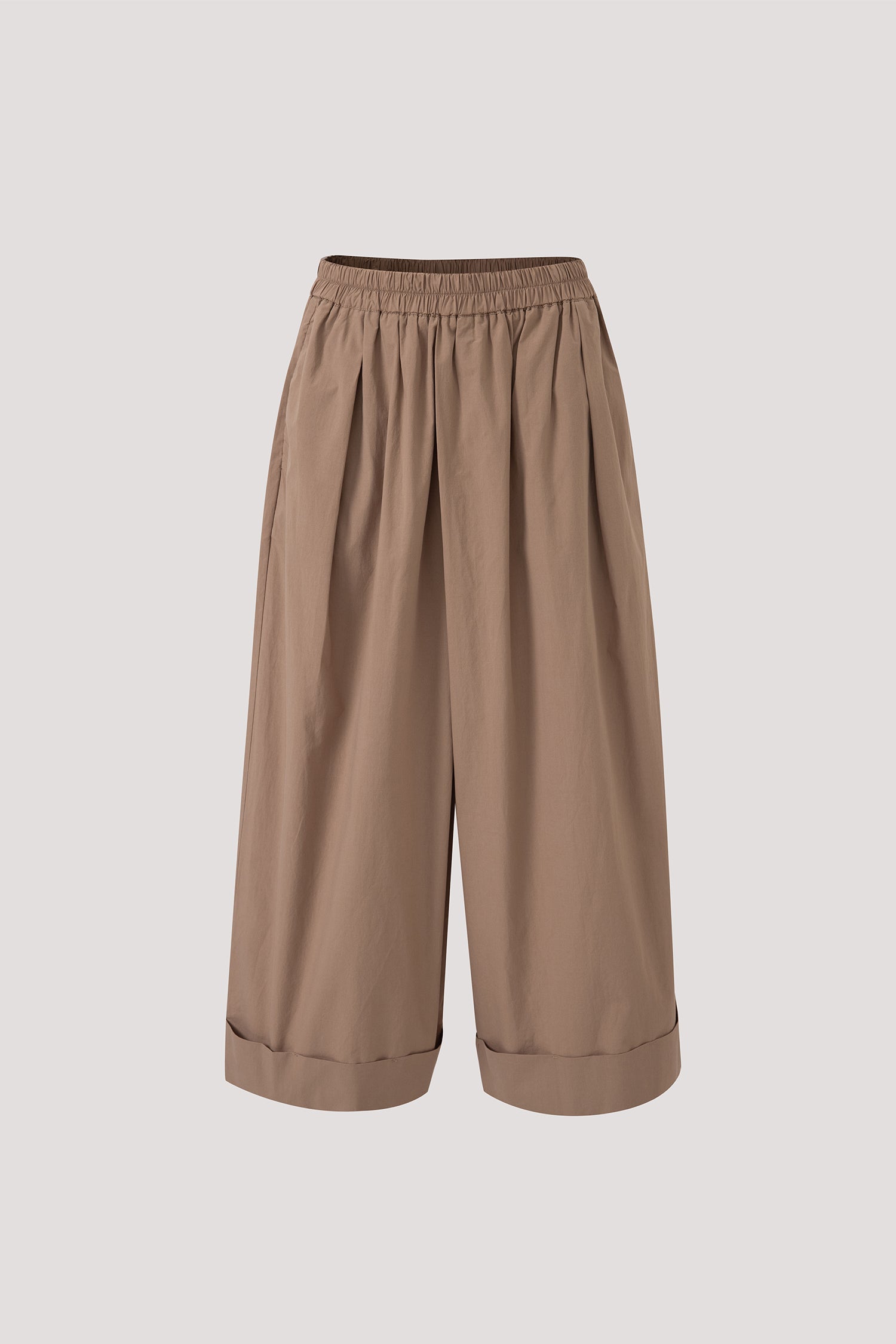 Pleated Wide-Leg Trousers