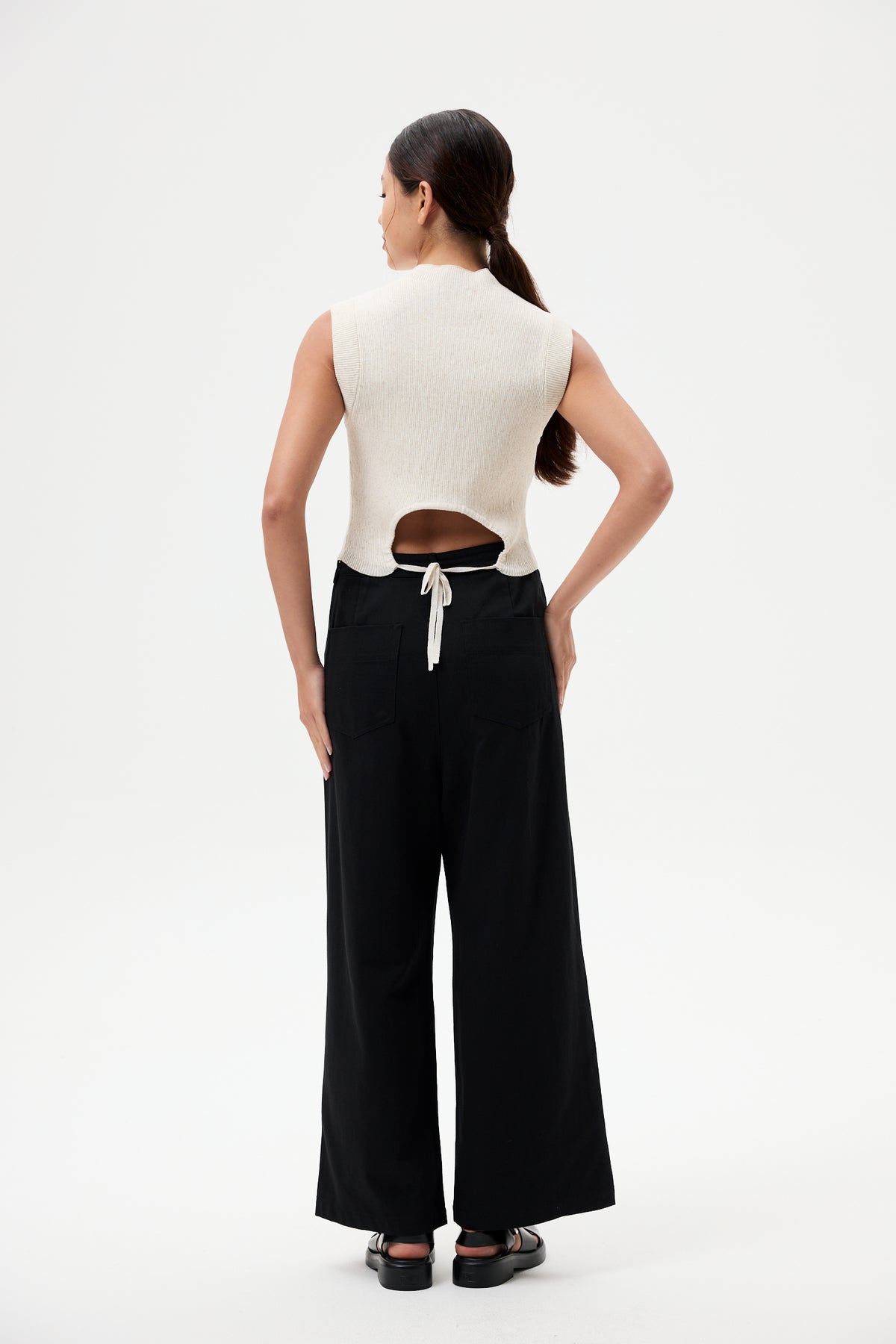 Drawstring Straight Pants