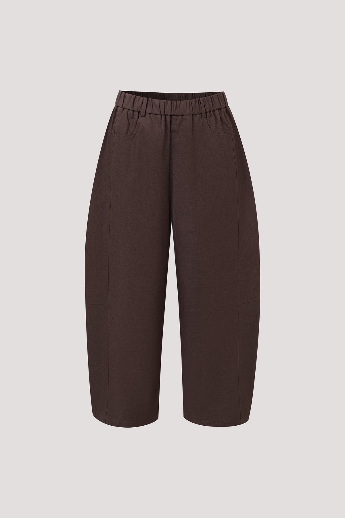 Elasticated Wide-Leg Pants
