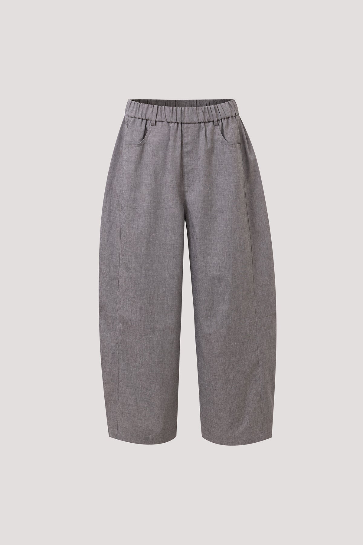 Elasticated Wide-Leg Pants