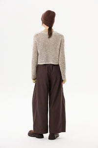 Elasticated Wide-Leg Pants