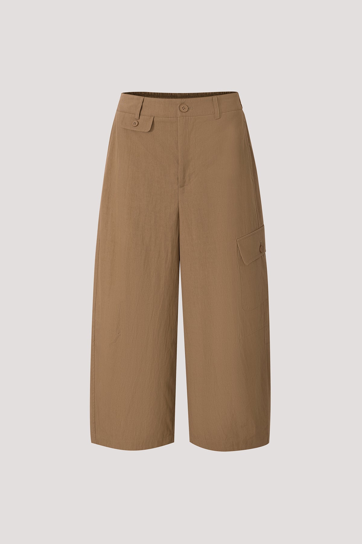 Wide-Leg Cargo Trousers