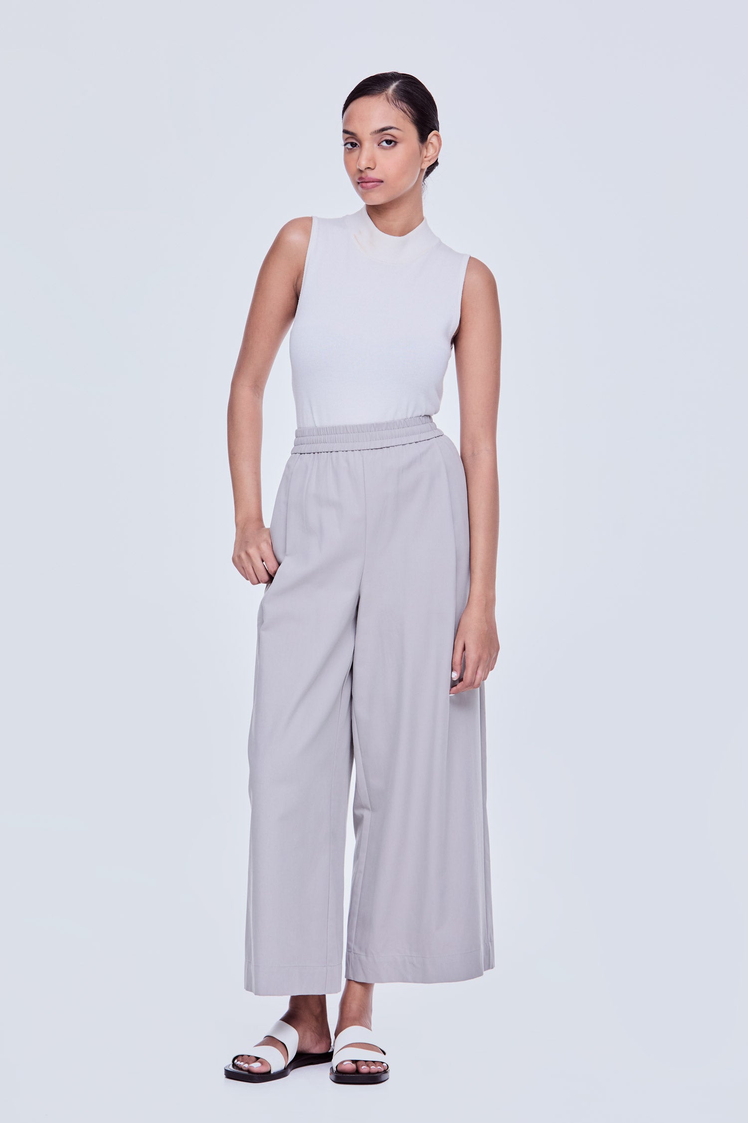 Elasticated Soft Draped Trousers