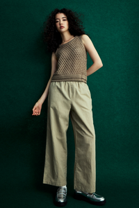 Basic Elasticated Straight Pants