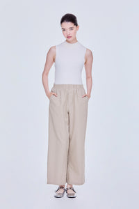 Basic Elasticated Straight Pants