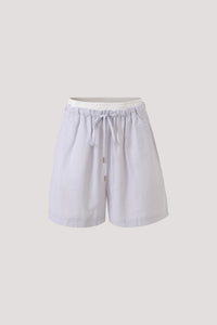 Contrast Waistband Stripes Shorts