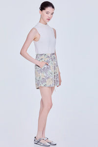 Printed Drawstring Shorts