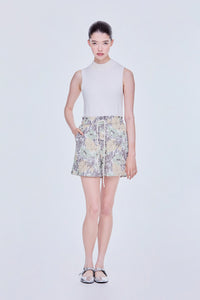 Printed Drawstring Shorts