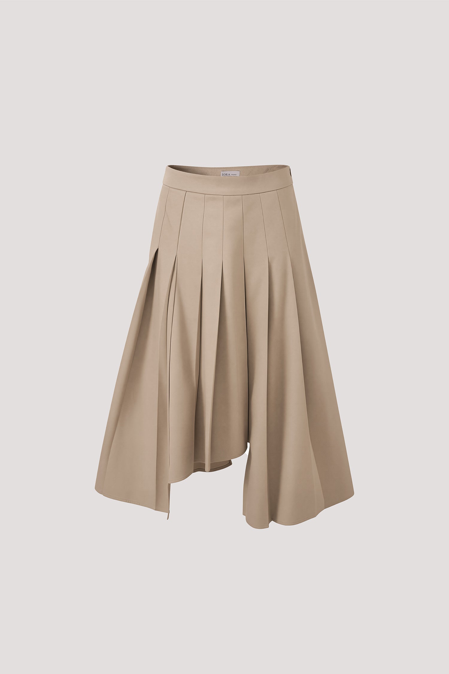 Asymmetric Pleated Skirt