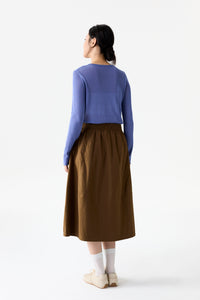 Pleated Midi Skirt