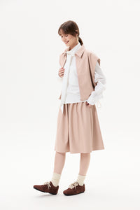 Leather Gathered Skirt