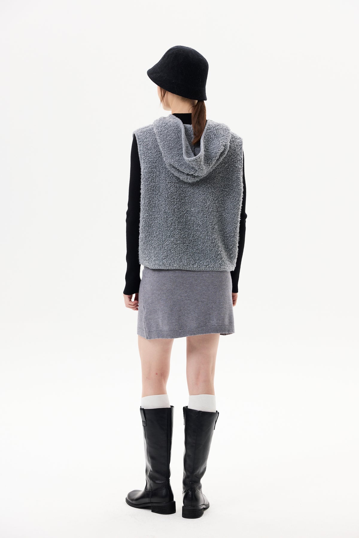 Stretch Knit Mini Skirt