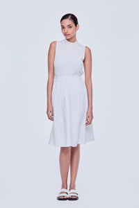 Contrast Band A-Line Skirt
