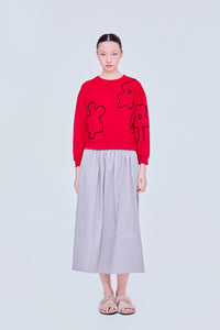 Graphic Cord Sweater