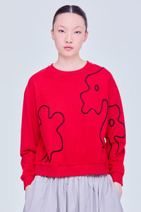 Graphic Cord Sweater