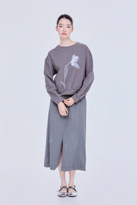 Sprayed Graphic Pullover