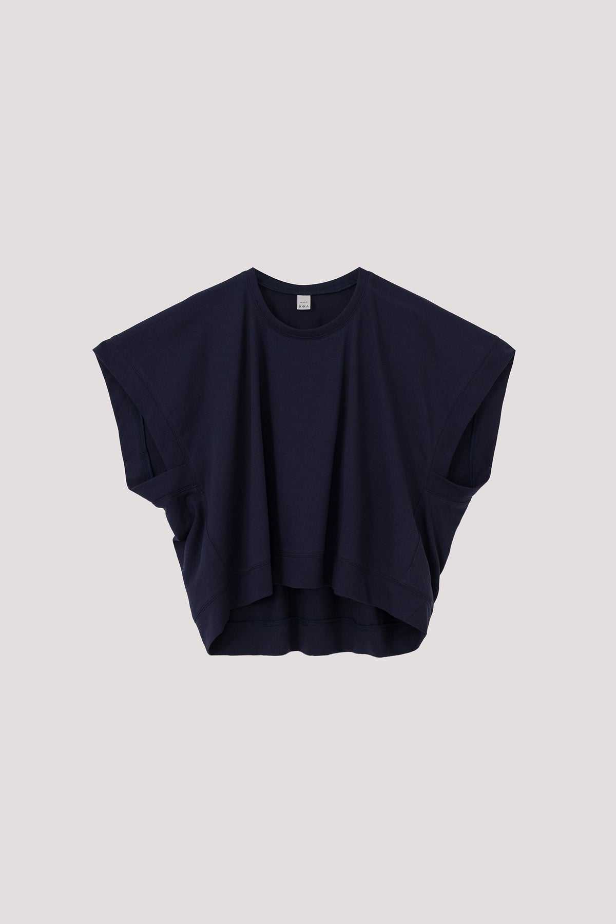 Asymmetrical Magyar Blouse - NAVY