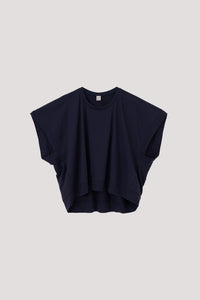 Asymmetrical Magyar Blouse - NAVY