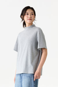 Relaxed High Neck Top