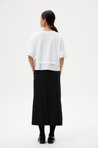Contrast Hem Boxy Tee