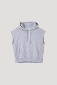 Hooded Sleeveless Sweatshirt